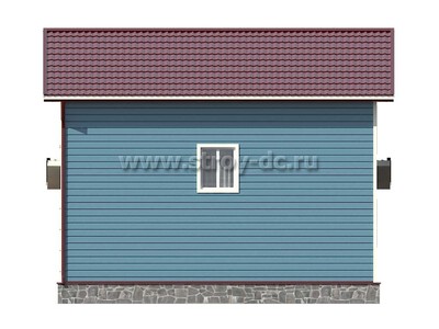 Дом из бруса, проект Д79, с террасой, двухскатной крышей и четырьмя спальнями, размером 9х9 метров, площадью 111,45 квадратных метров - фото проекта 5